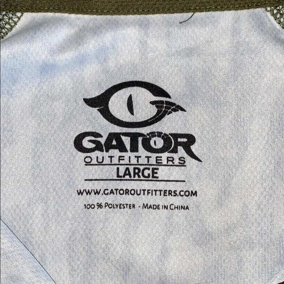 NWT Gator Outfitters 1/4 Zip Mens Camo Shirt - Picture 5 of 8